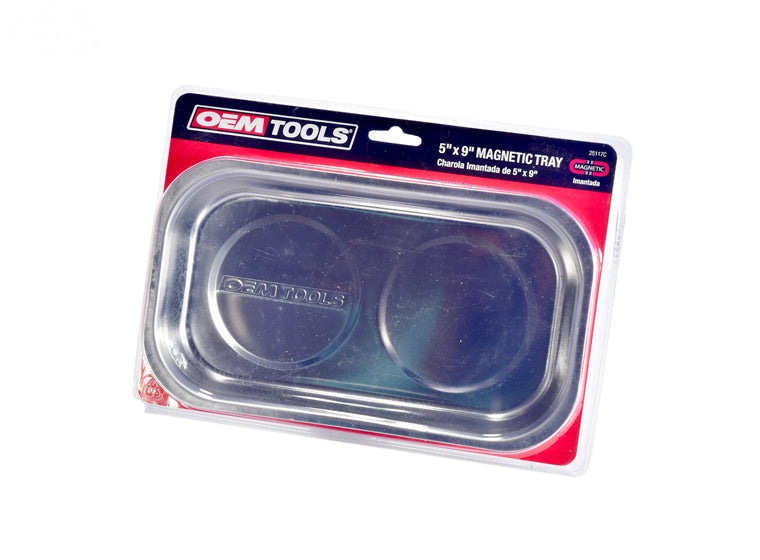 MAGNETIC TOOL TRAY 9" X 5" STAINLESS STEEL (16402)