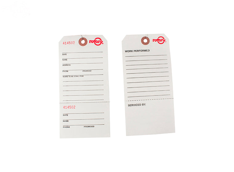 ROTARY REPAIR TAGS PKG OF 100 (9087)