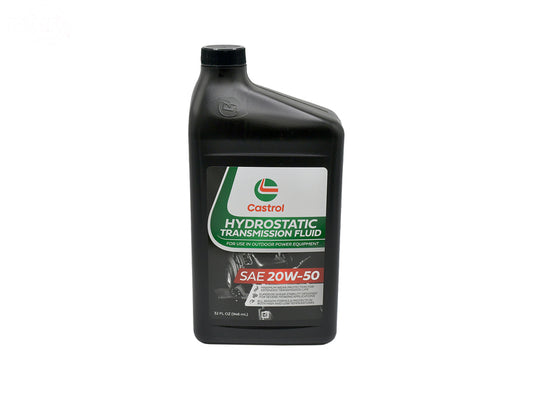 CASTROL 20W-50 HYDROSTATIC TRANSMISSION FLUID 32OZ 1 BOTTLE (219048)